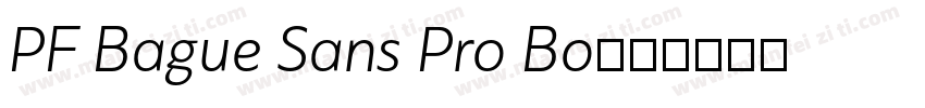 PF Bague Sans Pro Bo字体转换